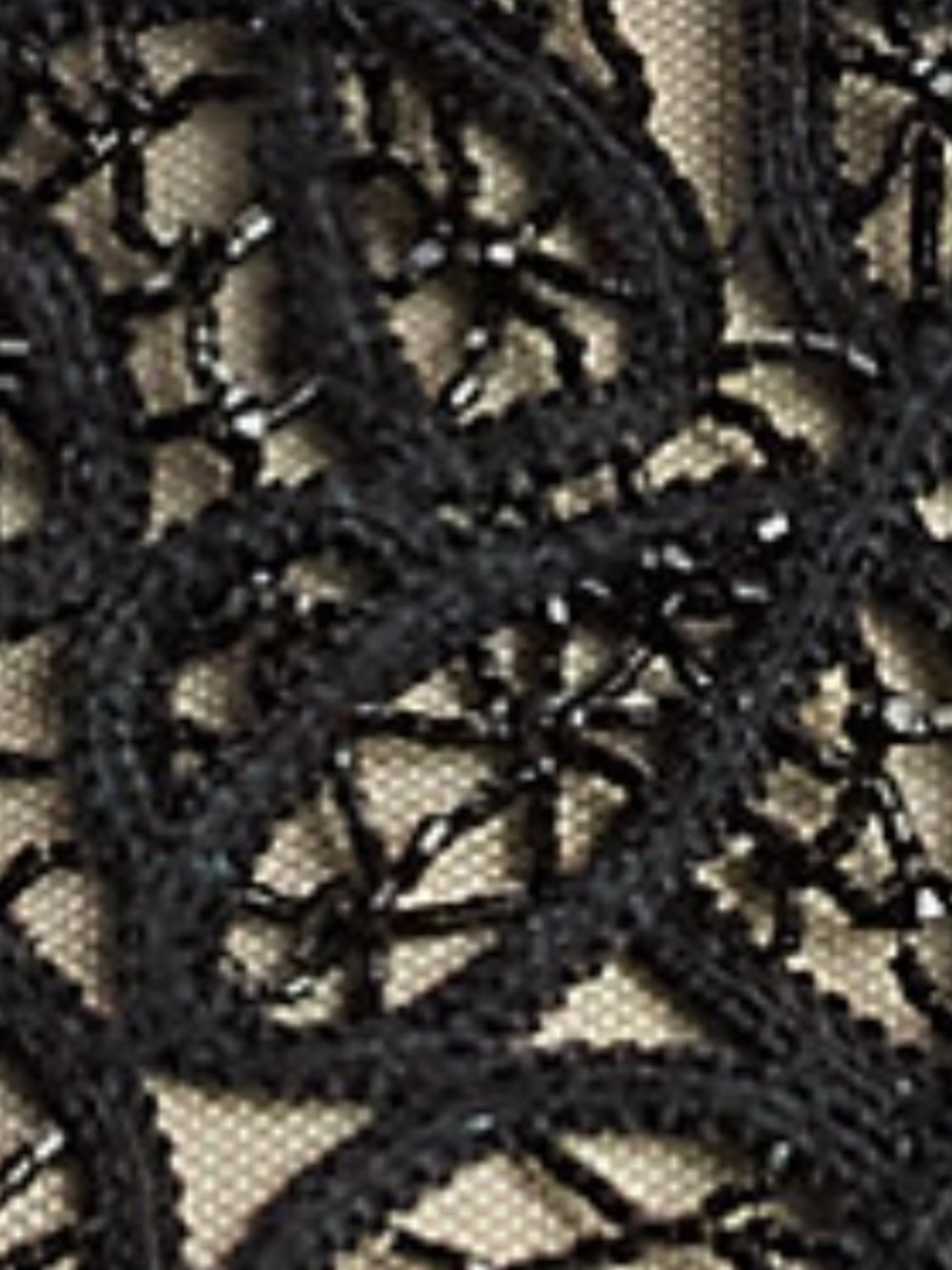 Ralph Lauren Collection Fall 25 Missy Black Hand Beaded Velvet Long Sleeve Top - Picture 11 of 16